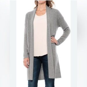 Gray Cashmere Cardigan